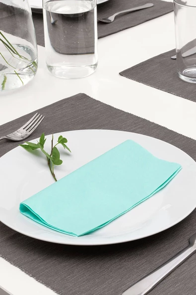 IKEA FANTASTISK Peçete 40X40 cm , 50 adet, açık turkuaz ürün görseli 1