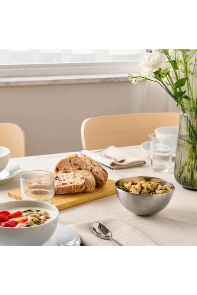 IKEA Blanda Blank Paslanmaz Çelik Servis Kasesi - 12 Cm - Resim 4