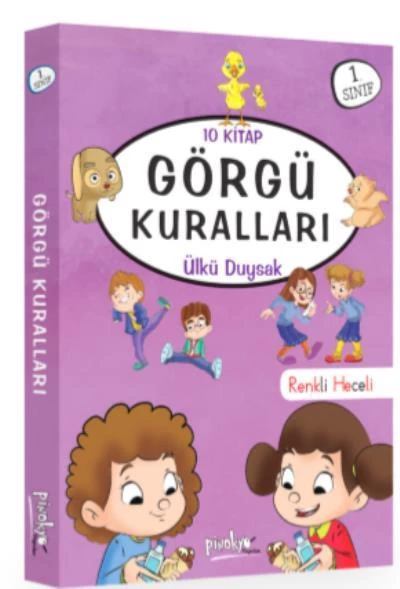 Pinokyo 1. Sınıf Görgü Kuralları Serisi 10 Kitap Renkli Heceli ürün görseli 1