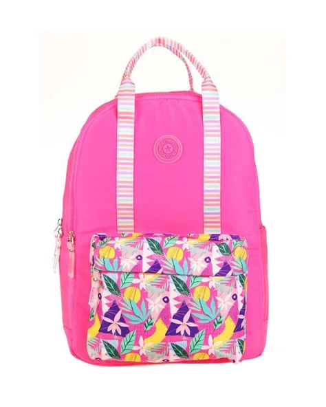 Kaukko Double Stripe Sırt Çantası Pembe K1762 ürün görseli 1