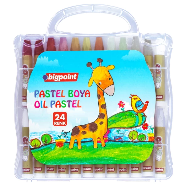 Bigpoint Pastel Boya 24 Renk - Şeffaf Çantalı ürün görseli 1