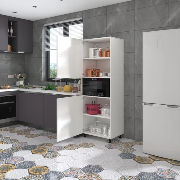 Kenzlife fırın dolabı fadime byz 185x66x45 mutfak banyo kiler ofis ürün görseli 1