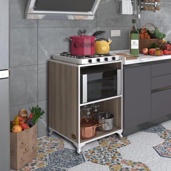 Kenzlife ocak dolabı iclal crd 85*60*57 mutfak klasik setüstü ocak için modül ürün görseli 1