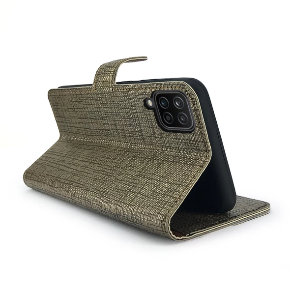 Huawei P40 Lite Kılıf FitCase Fabric Kapaklı Cüzdanlı - Resim 2