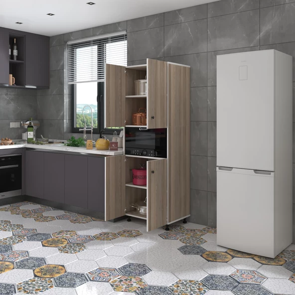 Kenzlife fırın dolabı bedriye crd 185*66*45 mutfak banyo kiler ofis ürün görseli 1