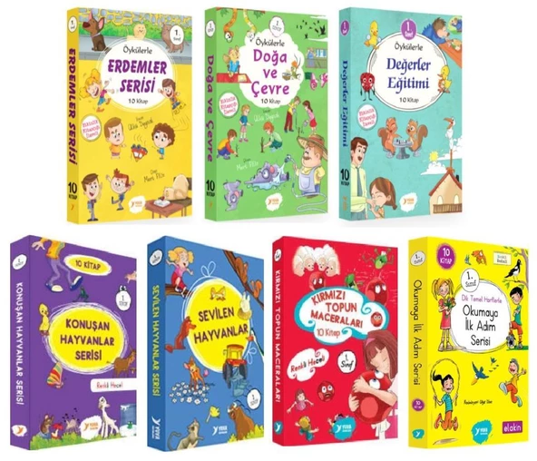 Yuva 1. Sınıf Hikaye Seti 7 Kutu 70 Kitap ürün görseli 1
