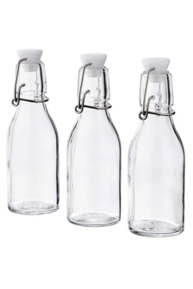 IKEA Cam Küçük Şişe Seti, 3 Adet, 15 Cl Yükseklik: 15 Cm ürün görseli 1