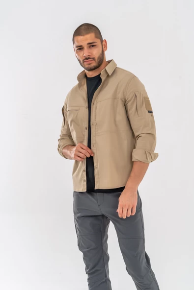 Combat Tactical Outdoor Taktik Gömlek Fermuar Cepli Koruma Swat Gömlek - 420 ürün görseli 1