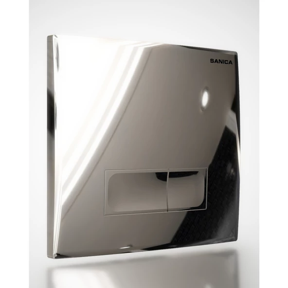 Sanica Rezervuar Panel Takımı P04 Parlak Krom Boyalı 21 x 18 cm ürün görseli 1