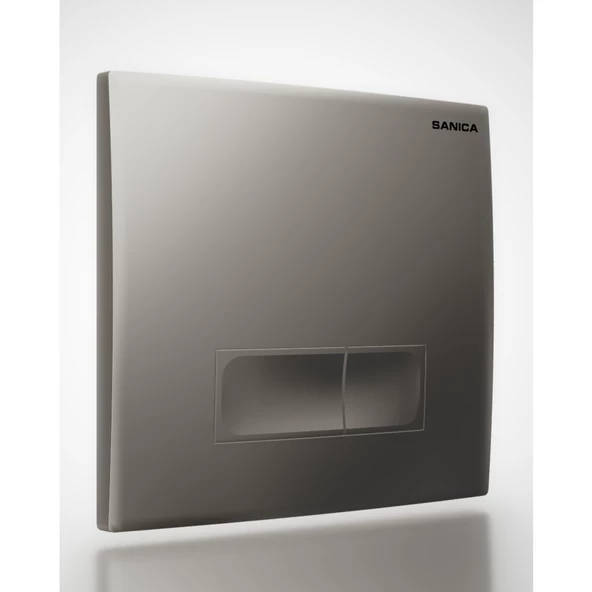 Sanica Rezervuar Panel Takımı P04 Mat Krom Boyalı 21 x 18 cm ürün görseli 1