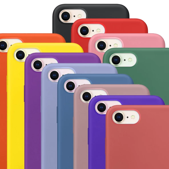 Apple iPhone 7-8 Kılıf İçi Kadife Silikon Lansman Tam Koruma ürün görseli 1