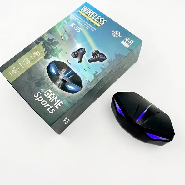 Serreha K-55 Oyuncu Kulaklığı Gaming Işıklı Kulakiçi Yeni Nesil ürün görseli 1