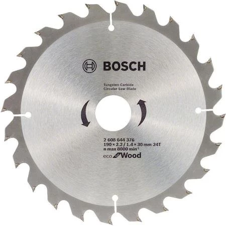 Bosch Eco For Wood Ahşap Daire Testere 190x2.2/1.4x30mm 24 Diş ürün görseli 1