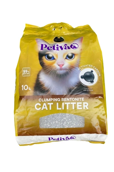 Petiva Aktif Karbon Kedi Kumu 10 L ürün görseli 1