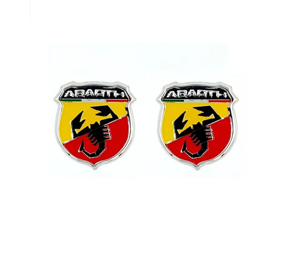 Abarth Arma Alüminyum Pleksi 2 Adet - Resim 3