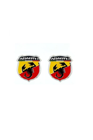 Abarth Arma Alüminyum Pleksi 2 Adet ürün görseli 1