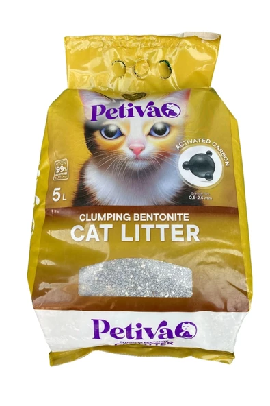 Petiva Aktif Karbon Kedi Kumu 5 L ürün görseli 1