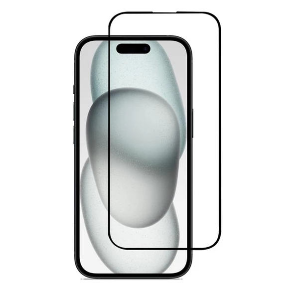 iPhone 15 İle Uyumlu Ekran Koruyucu 9D Kırılmaz Cam Tam Kaplayan 9018000001775 ürün görseli 1