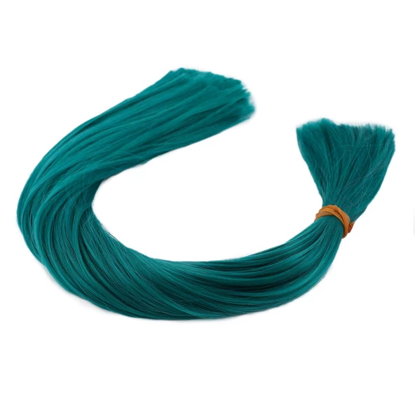 Koyu Yeşil Renkli Sentetik Boğum Saç - 1Kg SBS-YGBD-PM-14X ürün görseli 1