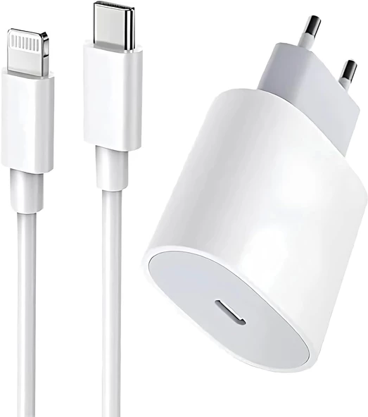 Uyumlu 20 W Hızlı Şarj Seti iPhone 6 7 8 X 11 12 13 14 Tüm Serileri ile Uyumlu Adaptör Seti ürün görseli 1