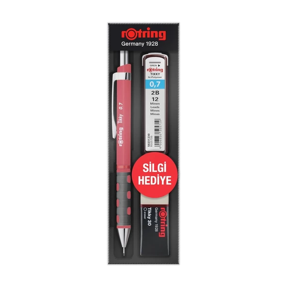 Rotring Tikky Okul Seti Uç+ Silgi Hediyeli Versatil Seti 0.7 - Resim 3