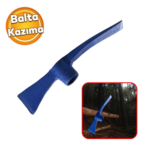 Baltalı Kazma Toprak Kazıma Çukur Açma Aleti Ağaç Kesme Odun Kırma Nacak ürün görseli 1