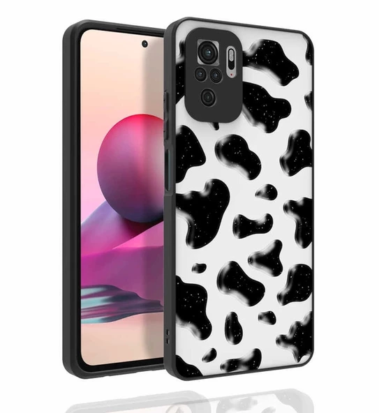Xiaomi Redmi Note 10S Uyumlu  Uyumlu KılıfDesenli Kamera Korumalı Parlak Nora Kapak ürün görseli 1