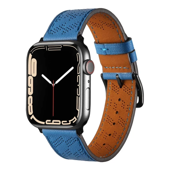 ​​​Watch Ultra 49mm KRD-76 PU Deri Kordon Strap Kayış ürün görseli 1