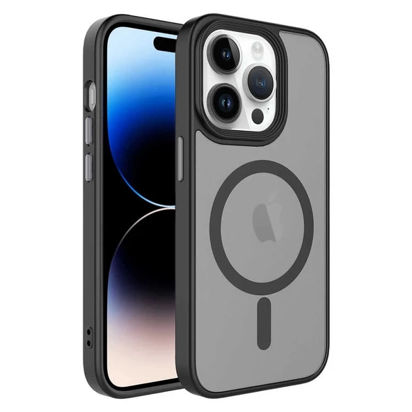 iPhone 13 Pro Max Uyumlu  Uyumlu KılıfMat Arka Yüzey Wireless Şarj Özellikli Flet Magsafe Kapak ürün görseli 1