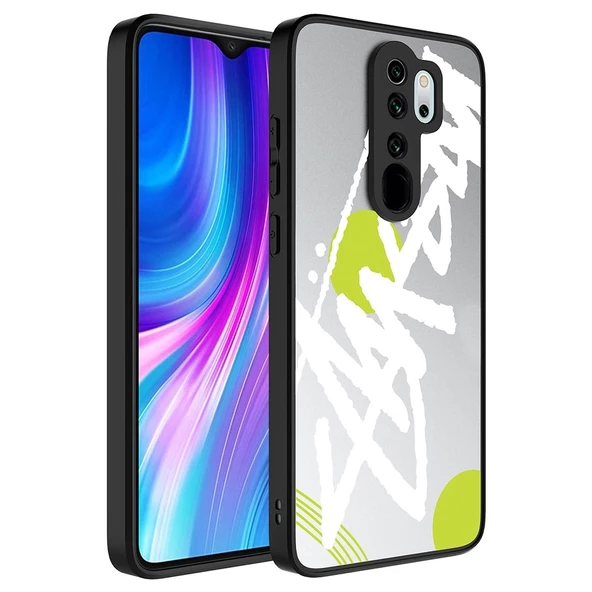 Xiaomi Redmi Note 8 Pro Uyumlu  Uyumlu KılıfAynalı Desenli Kamera Korumalı Parlak Mirror Kapak ürün görseli 1