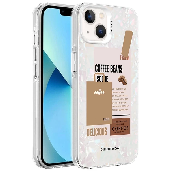 iPhone 14  Uyumlu KılıfMermer Desenli Marbello Kapak ürün görseli 1