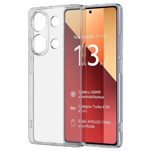 Xiaomi Redmi Note 13 Pro 4G Uyumlu Kılıf Süper Silikon Kapak ürün görseli 1