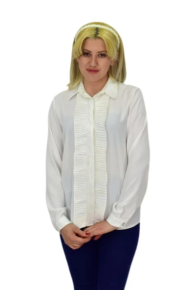 Kadın Önü Piliseli Gömlekli BGL-ST03714 - Resim 7