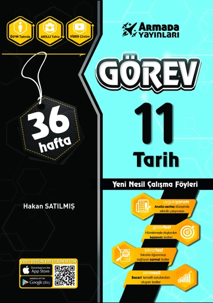 Armada Yayınları Görev 11.sınıf Tarih Yeni Nesil Çalışma Föyleri ürün görseli 1