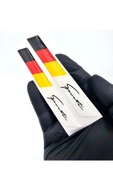 GERMANY Çamurluk Logosu Uyumlu Damla Sticker - Almanya Sports Sticker Damla ürün görseli 1