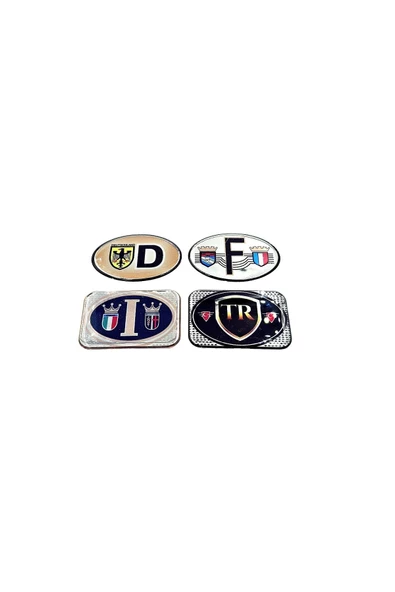Etiketçilere Özel Sticker Damla Harf Set 4'lu Sticker Damla (D - F - I- TR) Model 3 ürün görseli 1