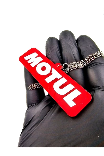 Araba Ayna Süsü Çift Taraflı MOTUL - Pleksi Çift Taraflı MOTUL Zincirli Model ürün görseli 1