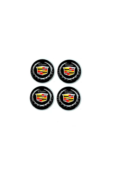 Etiketçilere Özel Cadillac Jant Göbeği  Damla Sticker - Jant Göbeği Damla Sticker Cadillac ürün görseli 1