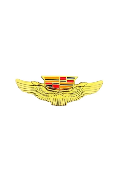 Etiketçilere Özel Armalar Cadillac Arma Kanatlı Gold Modeli Yapışkanlı ürün görseli 1