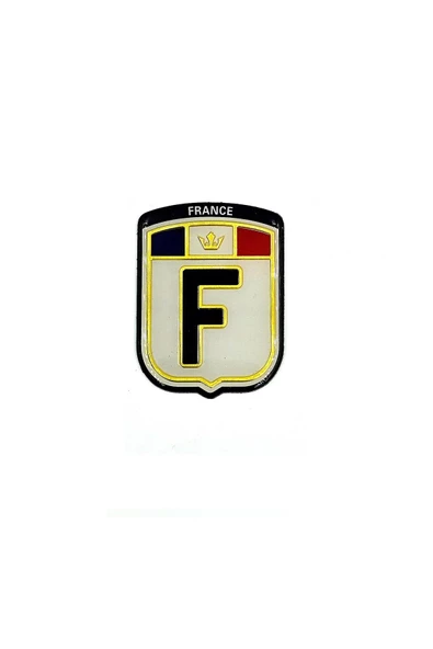 Etiketçilerin Vazgeçilmezi Arma Mini Aksesuar F (France) Fransa 3D Görünüm Sticker ürün görseli 1