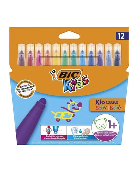Bic Kids Couleur Baby Keçeli Boya Kalemi 12li ürün görseli 1