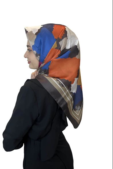 Quare Kristal Eşarp, Desenli Kristal Rayon Eşarp  01065  KAHVE ürün görseli 1