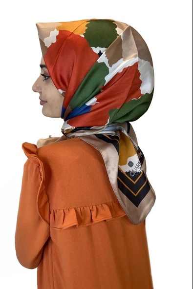 Quare Kristal Eşarp, Desenli Kristal Rayon Eşarp  01065  BEJ ürün görseli 1
