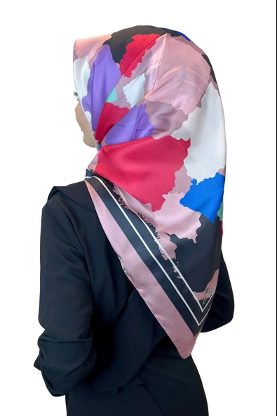 Quare Kristal Eşarp, Desenli Kristal Rayon Eşarp  01065  KOYU PUDRA ürün görseli 1