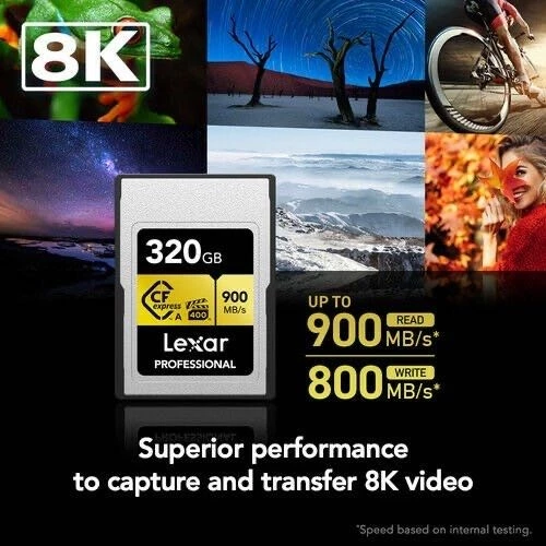 Lexar 320GB Professional Cfexpress Type A Card Gold Series - Resim 2