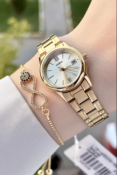 Casio CSISTE71 Gold Renk Hediye Paketli Kadın Kol Saati ürün görseli 1