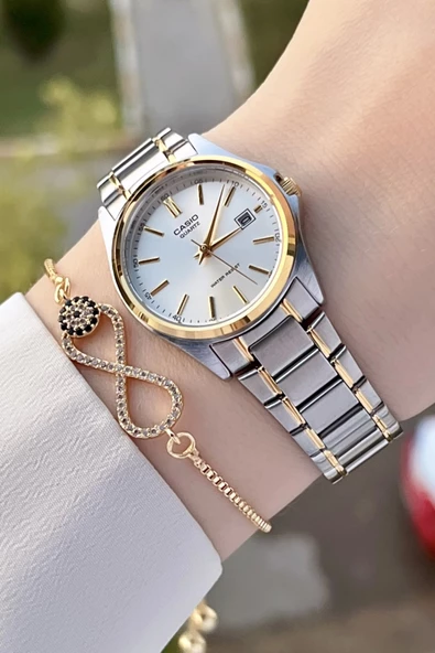 Casio CSISTE64 Gold Gümüş Renk Hediye Paketli Kadın Kol Saati ürün görseli 1