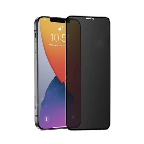 iPhone 12 Pro Max Uyumlu Hayalet Ekran Koruyucu Tam Kaplayan Gizli ürün görseli 1