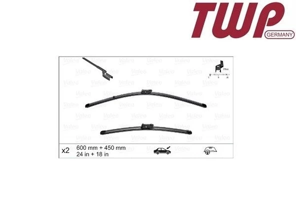 3T1998001 Silecek Süpürgesi SOL & SAĞ Set - Passat-Superb ürün görseli 1