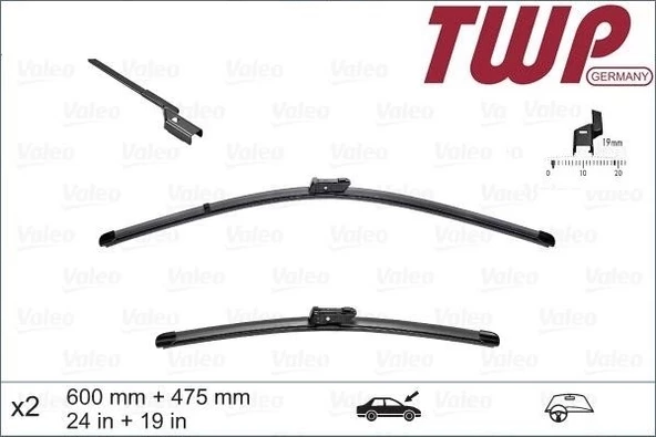 3C1998002 Silecek Süpürgesi Set - Passat 2006-2015 ürün görseli 1